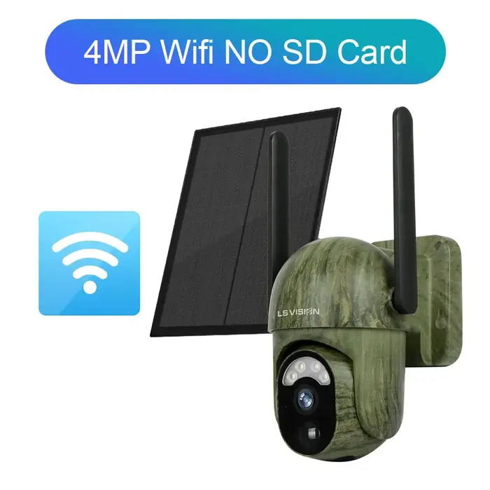 Image de Caméra de Sécurité Solaire 4G 4MP - Vision Nocturne & Détection Humaine