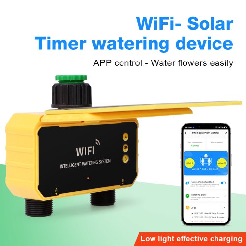 Image de Contrôleur d'irrigation solaire intelligent avec capteur de pluie