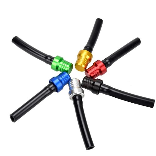 Bild von Einweg-Ventile mit Entlüftungsschläuchen und Tankdeckel für Motorrad, Motocross, ATV, QUAD, Dirt Bike und Pit Bike – Hochwertige Kraftstofftank-Entlüftungsrohre