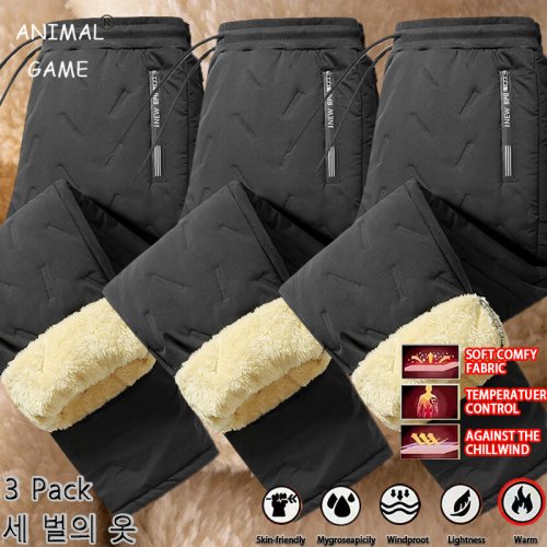 Image de Pantalons Hiver Homme - 3 Pack Chauffant & Imperméable