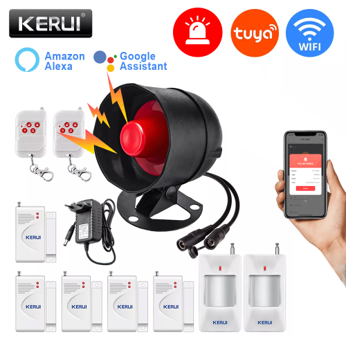 Zdjęcie Inteligentny System Alarmowy WiFi z Syreną – Ochrona Twojego Domu 24/7