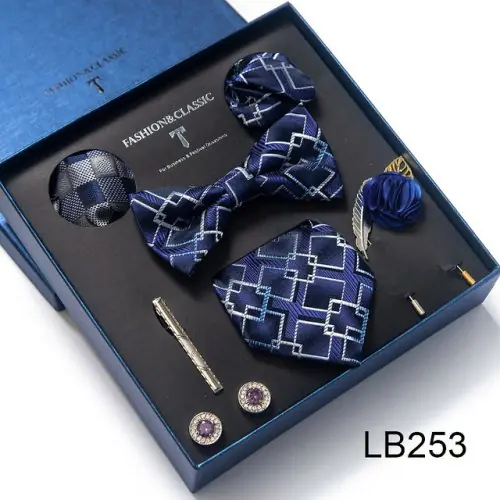 Image de Ensemble Cravate Soie Luxe - Cadeau Homme Élégant
