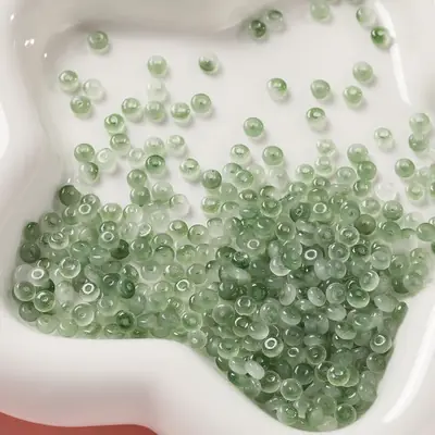 Image de Perles de Verre Dégradées 2x4mm - Lot de 100 pour Bijoux DIY