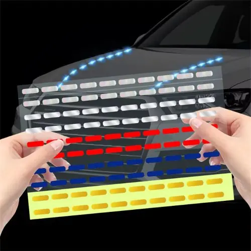 Image de Autocollants LED pour Voiture - Bande Lumineuse Nocturne 60cm