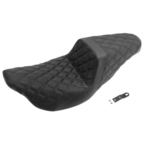 Immagine di Moto Two-Up Sedile Anteriore Posteriore Driver Passeggero Cuscini Sedile Per Harley Touring Electra Street Glide Road King FLTRX 2009-23