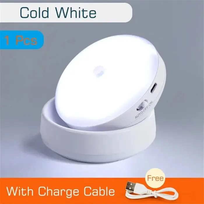 Image de Lampe de Nuit LED Rotative avec Capteur de Mouvement