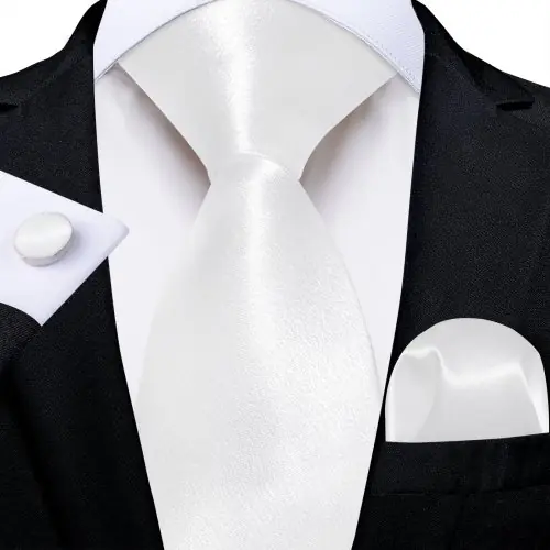 Image de Cravate Homme 8cm - Orange, Blanc, Vert, Bleu - Mariage & Cérémonie