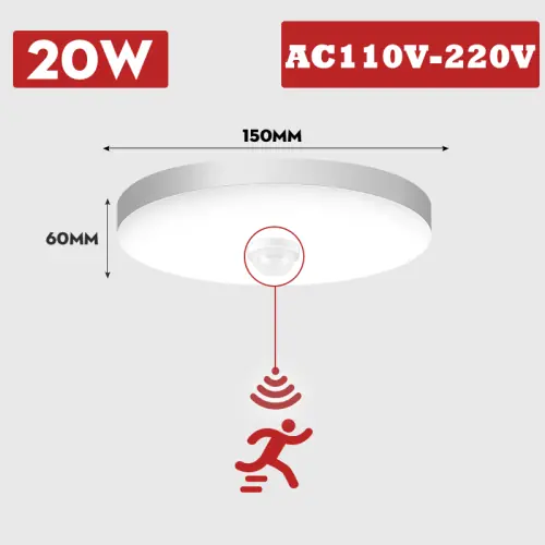 20W lampes à détecteur