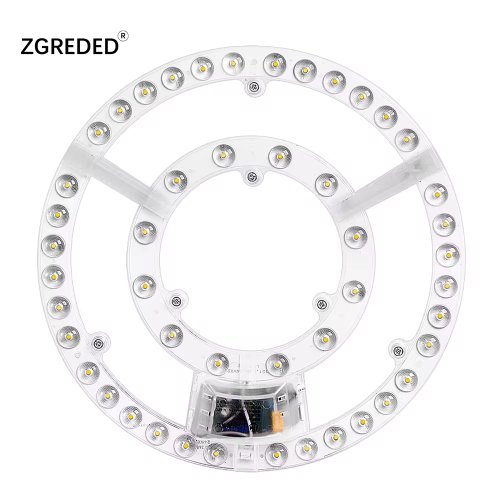 Afbeelding van 220v Led Plafondlamp Module 12w 18W 24W 36W 48W 72W Led-paneel Paneel Licht Vervanging Plafondventilator Wandlamp Ronde Module