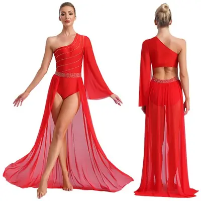 Image de Robe de Danse Élégante à Manches Évasées