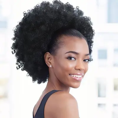Image de Queue de Cheval Afro Bouclée 10 Pouces - Synthétique & Naturel