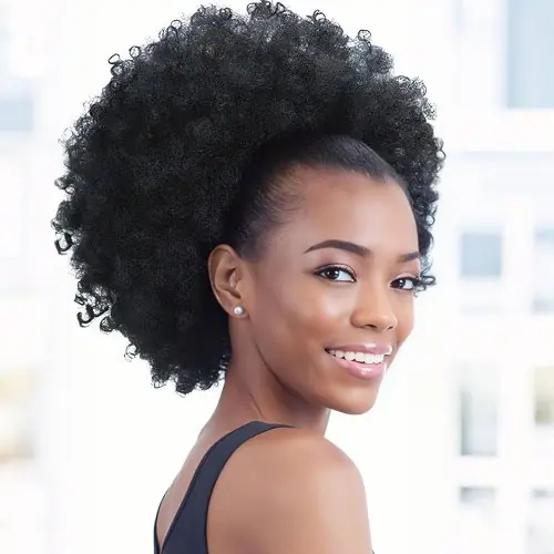 Image de Queue de Cheval Afro Bouclée 10 Pouces - Synthétique & Naturel