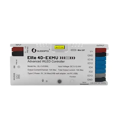 Image de Contrôleur RGB Intelligent 4 Canaux - WiFi & Ethernet