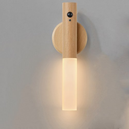 Immagine di Lampada da Parete Magnetica Ricaricabile LED con Sensore di Movimento Intelligente – Illuminazione Portatile per Corridoio, Camera da Letto, Scale e Bagno