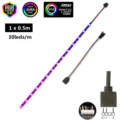 Image de LED RGB Flexible 5V pour PC Gamer - Éclairage Ambiance