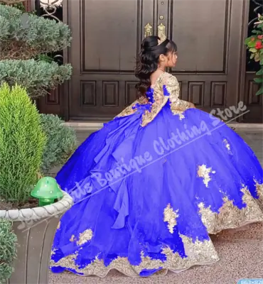 Image de Robe Princesse Fleurie pour Fille - Élégante & Formelle