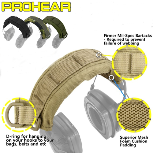 Zdjęcie Pokrowiec na słuchawki taktyczne Prohear – ochrona i komfort w jednym
