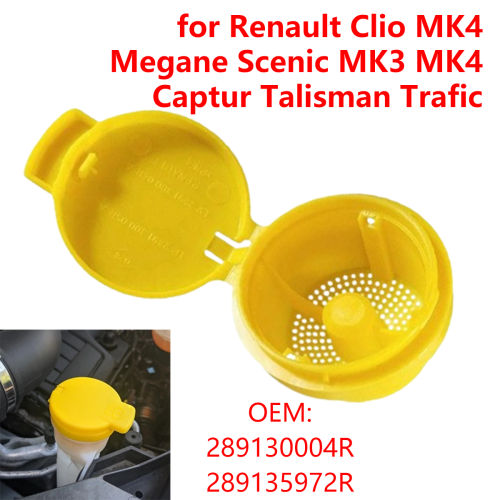 Imagen de Tapa de Tanque de Líquido para Limpiaparabrisas Compatible con Renault Clio MK4, Megane, Scenic MK3 y MK4, Captur, Talisman y Trafic - Repuesto Original de Alta Calidad