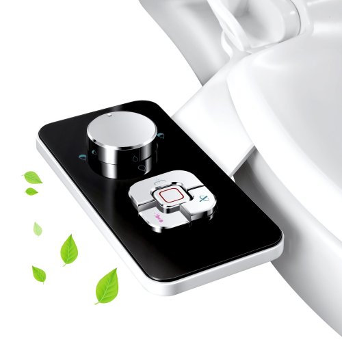 Imagen de SAMODRA - Bidé no eléctrico con boquilla doble retráctil autolimpiable, limpieza delantera y trasera, interruptor de presión ajustable para agua fría