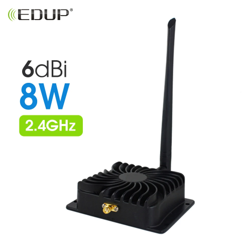 Afbeelding van Edup AB003 8W WiFi Versterker 2.4GHz - Draadloze Router Range Extender met Lange Bereik en Afstandsbediening voor Stabiel Internet
