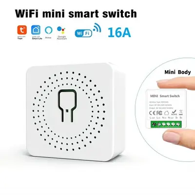 Image de Mini Interrupteur WiFi Tuya 16A - Contrôle à Distance & Automatisation