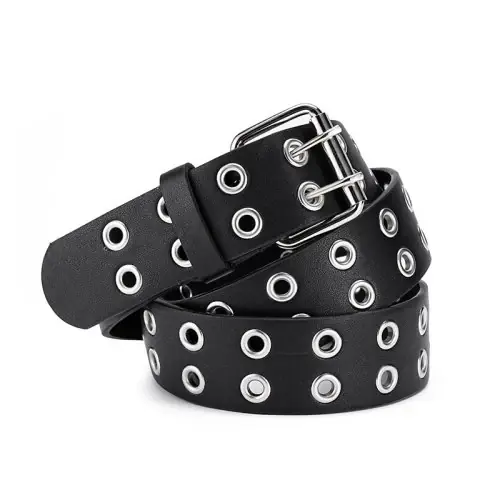Image de Ceinture Punk en Métal Bronze - Style Y2K & Streetwear