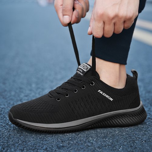 Image of Men's Lightweight Knit Running Sneakers – Comfortable, Breathable & Stylish Athletic Shoes for Walking, Gym, and Everyday Wear
