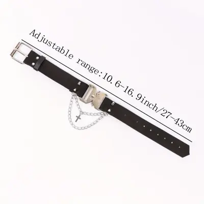 Image de Brassard Gothique Faux Cuir - Accessoire de Mode Hip Hop