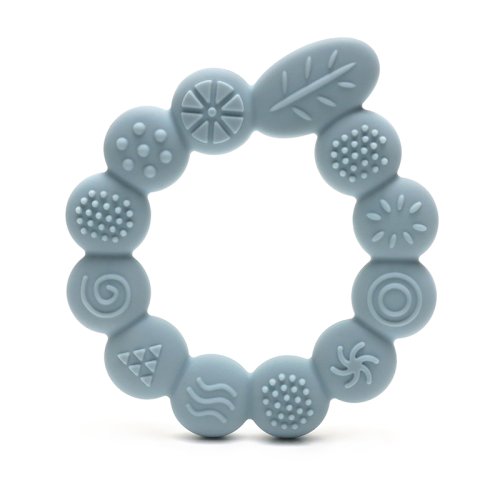 Image de Anneau de Dentition Bébé en Silicone - Forme Feuille