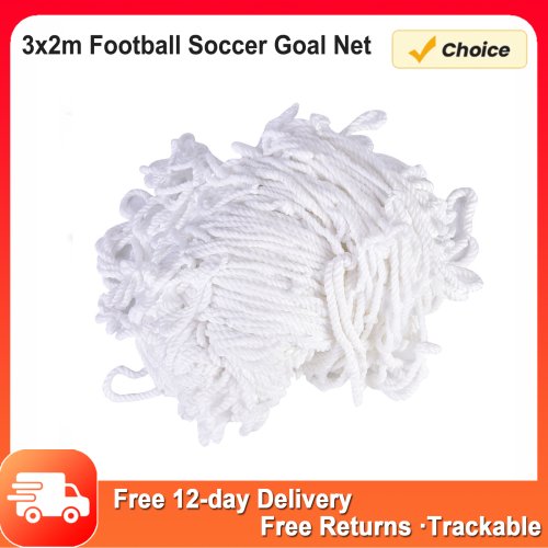 Bild von Fußballtor-Netz 3x2 Meter aus Polypropylen-Fasern – Ideal für Training und Freizeitspiel im Garten oder auf dem Sportplatz