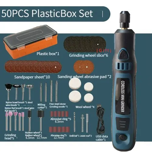 50PCS boîte plastique ensemble