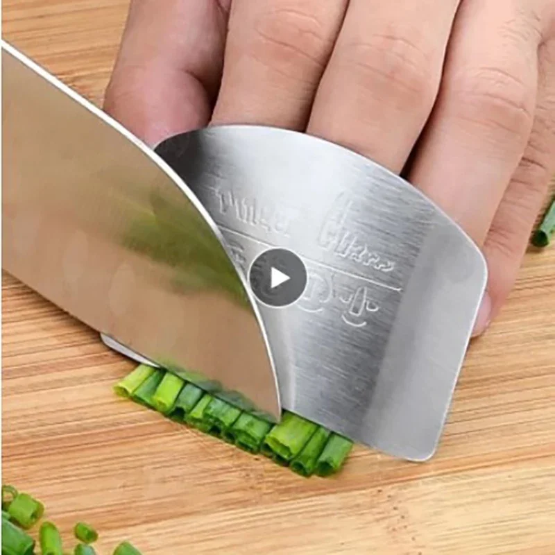 Imagen de Protector de Dedos de Acero Inoxidable para Cuchillo de Cocina – Accesorio de Seguridad Duradero para Cortar con Precisión en la Cocina