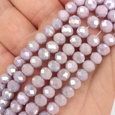 Image de Perles Cristal Facettées 4-8mm - Parfaites pour la Création de Bijoux