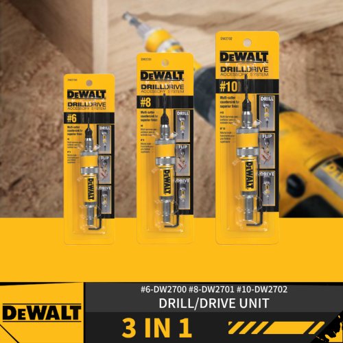 Image de Forets de Perçage Dewalt 6-8-10mm - Kit Pratique pour Bois