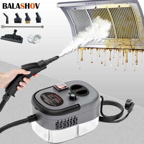 Image of Powerful 2500W Handheld Steam Cleaner for Deep Cleaning Homes, Cars, Kitchens, Floors, and More with High-Temperature Steam Technology