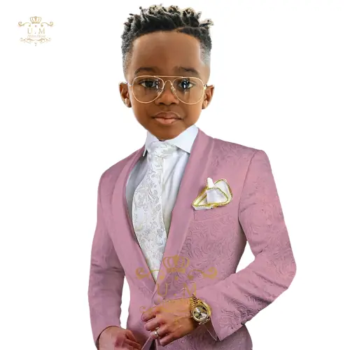 Image de Blazer Blanc Élégant pour Garçon - Costume de Mariage & Fêtes