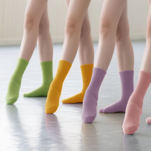 Afbeelding van Antislip Moderne Danssokken van Katoen voor Meisjes, Dames, Heren en Kinderen – Ideaal voor Ballet, Pilates, Yoga en Danslessen