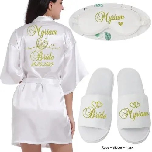 Masque de chaussures en robe blanche