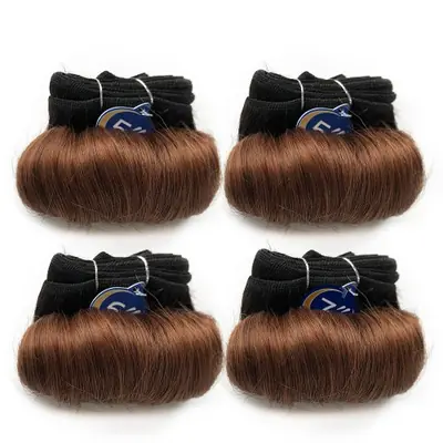 Image de Cheveux Bouclés Brésiliens 100% Humains - Lot de 4 Bundles
