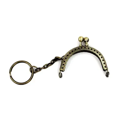 Image de Fermoir Demi-Rond Métal 5cm - Accessoire Sac Élégant