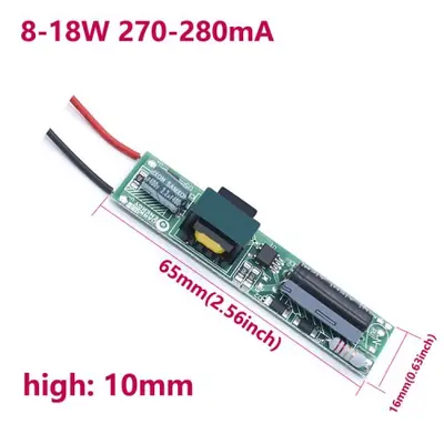 Image de Pilote LED 8-18W AC220V - Alimentation Lumineuse Prête à l'Usage
