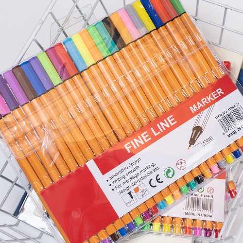 Afbeelding van Kleurrijke Fineliner Markers – Perfect voor Tekenen & Creatieve Projecten