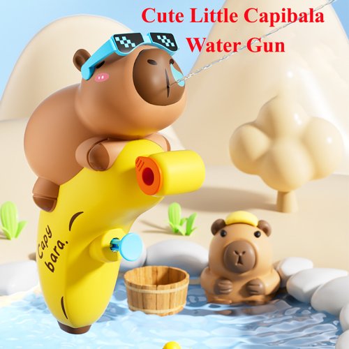 Imagen de Juguetes de Agua en Aerosol con Diseño de Capibara de Dibujos Animados, Largo Alcance para Juegos de Verano en la Playa, Ideal para Niños y Actividades al Aire Libre
