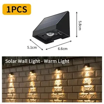 Image de Lumière Solaire Extérieure Étanche - Éclairage Jardin & Clôture