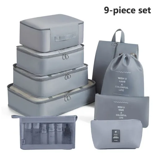 9pcs conjunto gris