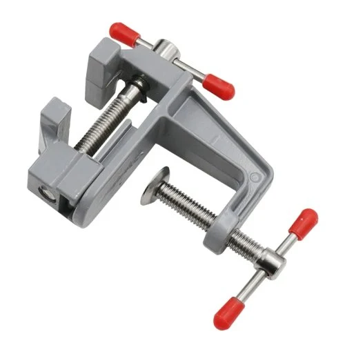 Mini schraubstock silber