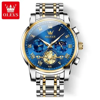 Image de Montre Homme Chronographe Luxe Étanche - Cadran Romain Classique