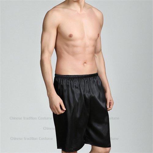 Afbeelding van Mannen Kimono Satijn Thuis Badjas Gown Satijn Nachtkleding Losse Loungewear Revers Peignoir Homme Losse Nachtkleding Mannelijke Kamerjas