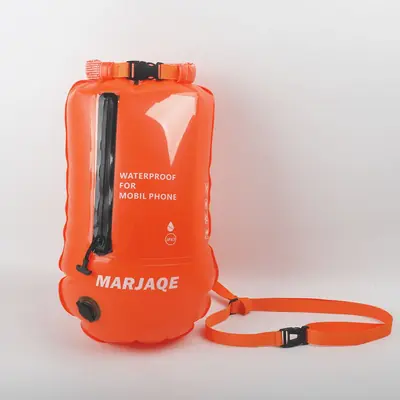 Image de Flotteur de Natation avec Sac Sec Étanche - Idéal pour les Sports Nautiques