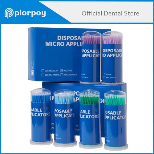 PIORPOY 100 sztuk Dental mikro szczoteczka butelka Dental jednorazowe mikro szczotki aplikatory szczoteczka do zębów jamy ustnej materiały dentystyczne Dropship